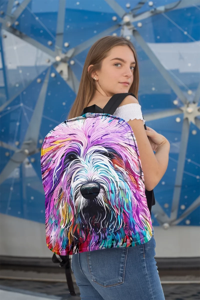 Multicolored Shaggy Sheepdog Backpack 2