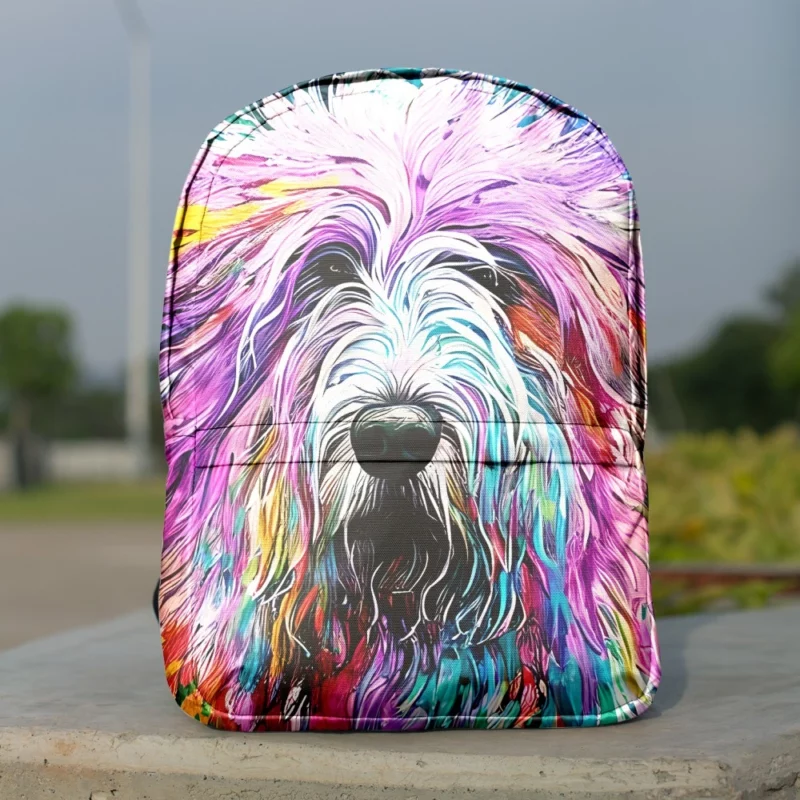 Multicolored Shaggy Sheepdog Backpack