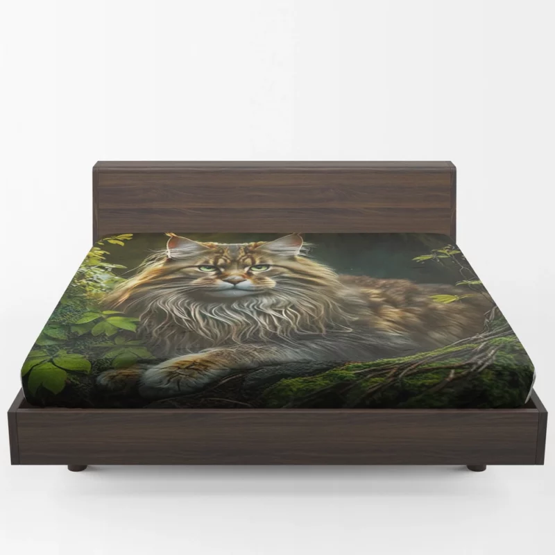 Mystic Woods Feline Art Fitted Sheet 1