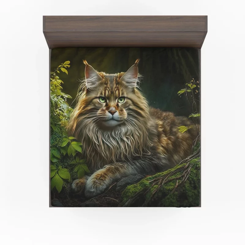 Mystic Woods Feline Art Fitted Sheet