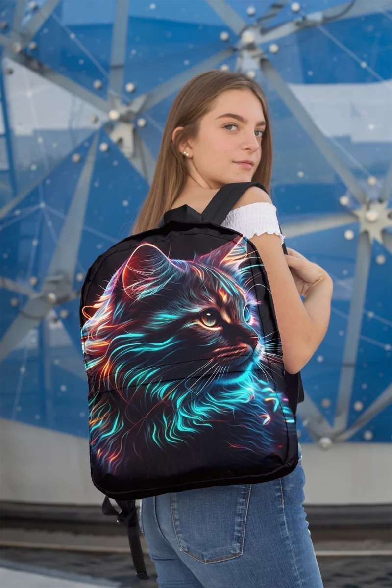 Nice Cat Illustration Backpack 2