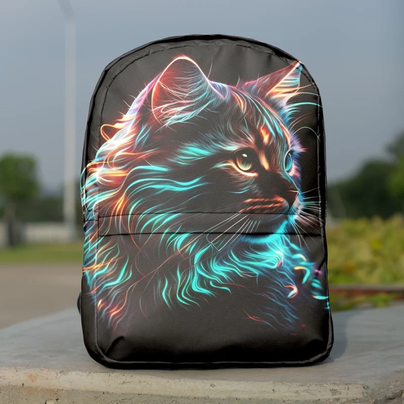 Nice Cat Illustration Backpack