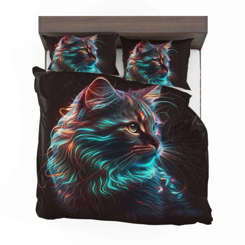 Nice Cat Illustration Bedding Set 2