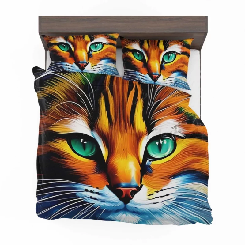 Oil Painting of a Cat Bedding Set 2