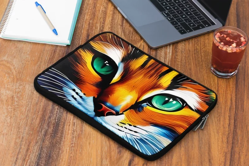 Oil Painting of a Cat Laptop Sleeve 2