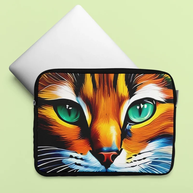 Oil Painting of a Cat Laptop Sleeve