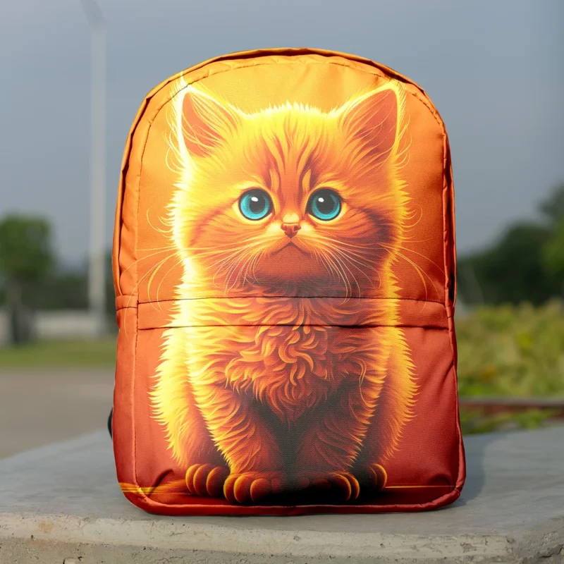 Orange Ginger Cat Portrait Backpack