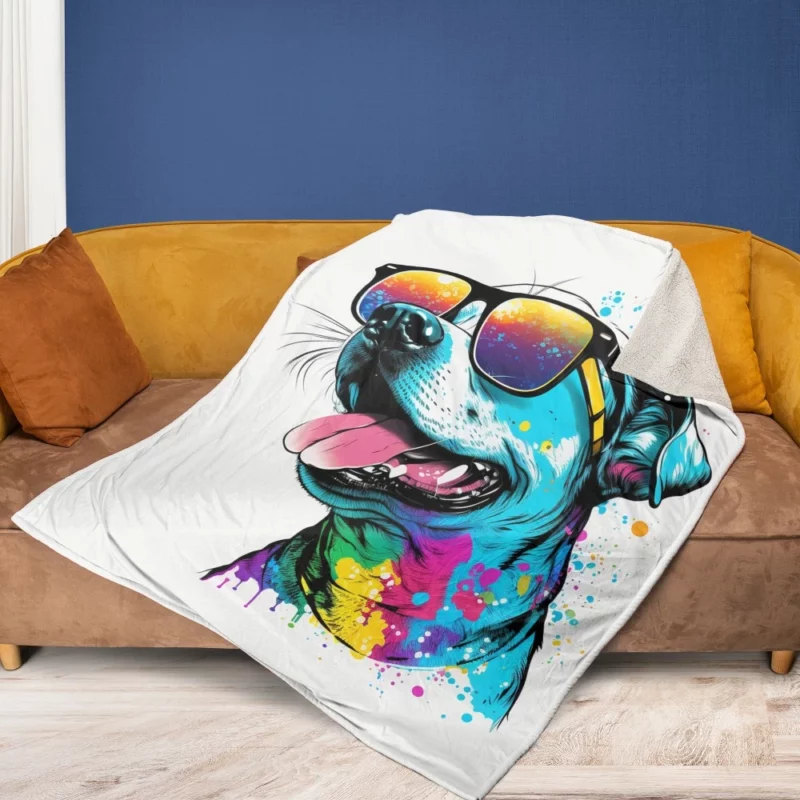 Pawsome Prints Dog Fleece Blanket 1