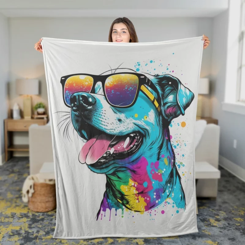 Pawsome Prints Dog Fleece Blanket 2