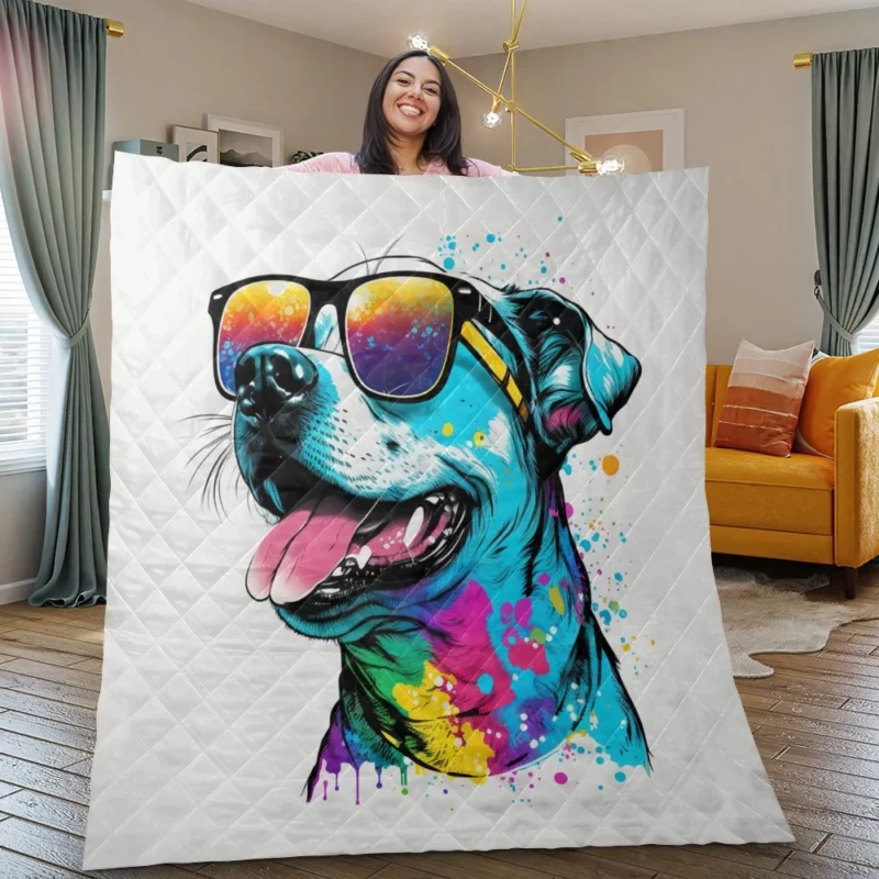Pawsome Prints Dog Quilt Blanket