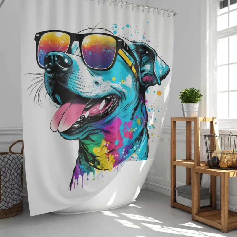 Pawsome Prints Dog Shower Curtain