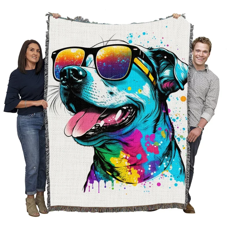 Pawsome Prints Dog Woven Blanket