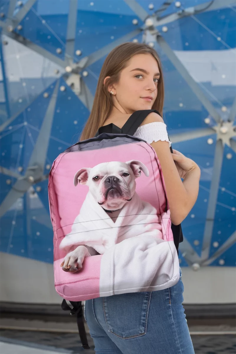 Pink Armchair Dog Spa Backpack 2
