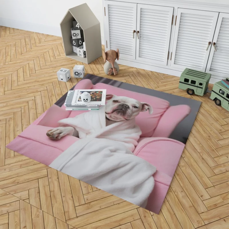 Pink Armchair Dog Spa Rug 1