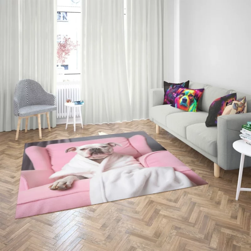 Pink Armchair Dog Spa Rug 2