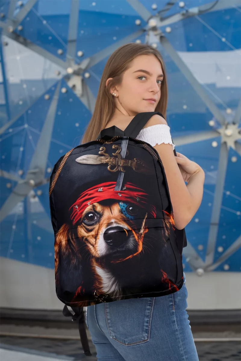 Pirate Dog with Knife Backpack 2