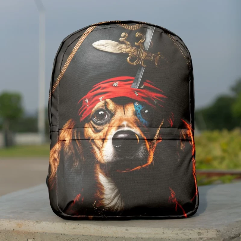 Pirate Dog with Knife Backpack