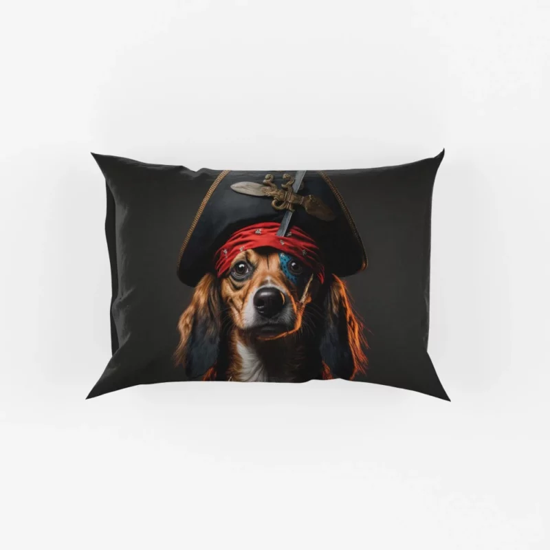 Pirate Dog with Knife Pillow Cases