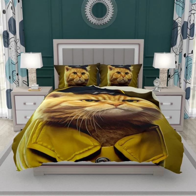 Police Hat Cat Pet Bedding Set 1