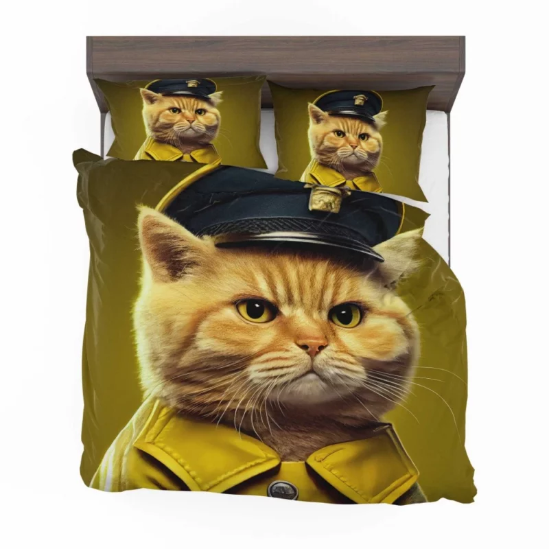 Police Hat Cat Pet Bedding Set 2