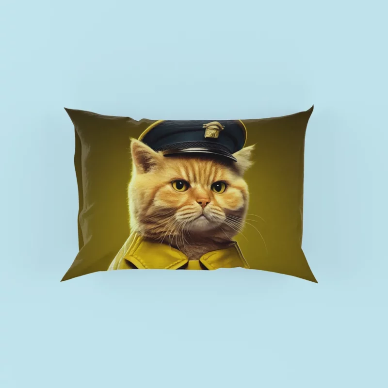 Police Hat Cat Pet Pillow Cases