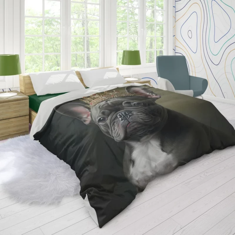 Portrait French Bulldog Duvet Cover