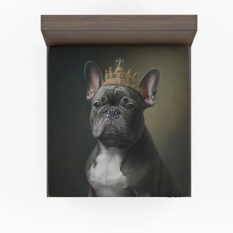 Portrait French Bulldog Fitted Sheet