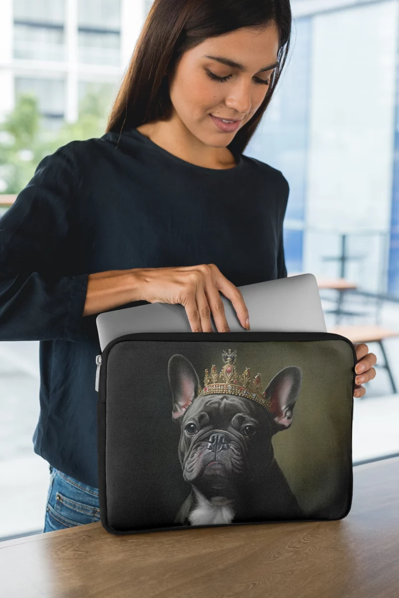 Portrait French Bulldog Laptop Sleeve 1