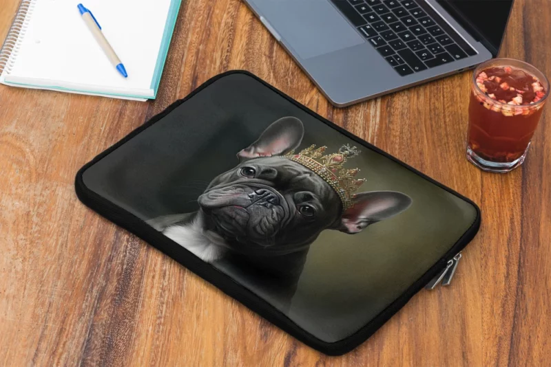 Portrait French Bulldog Laptop Sleeve 2