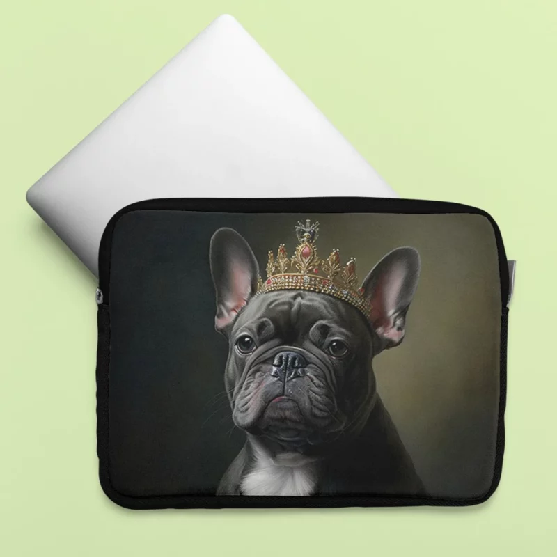 Portrait French Bulldog Laptop Sleeve