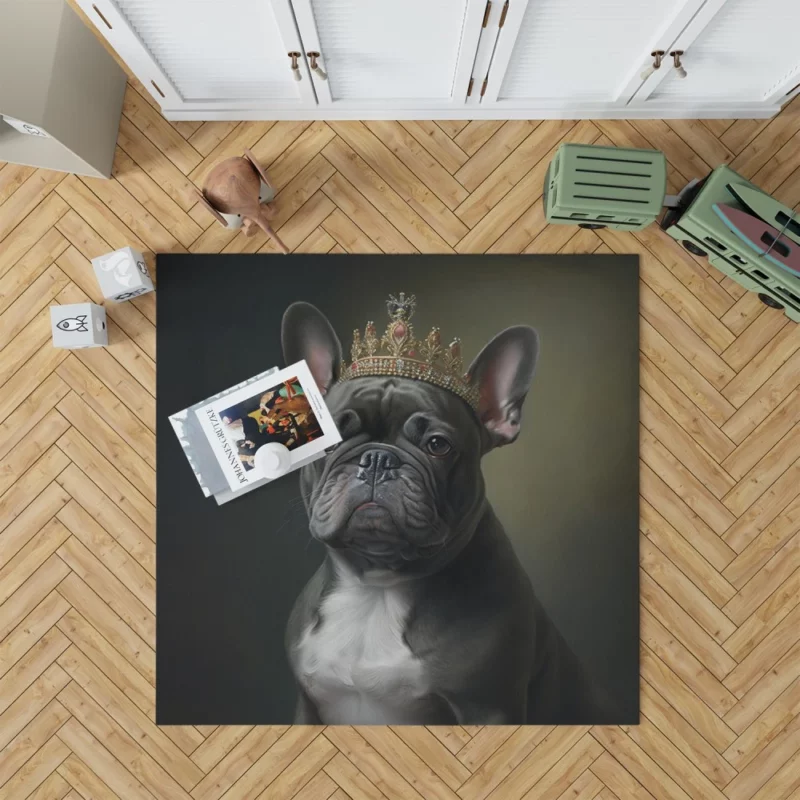 Portrait French Bulldog Rug