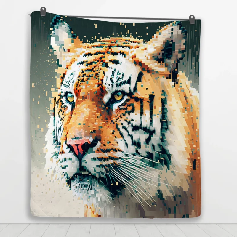 Powerful Tiger Quilt Blanket 1