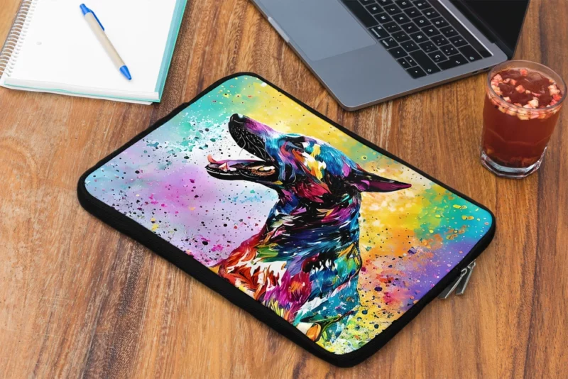 Profile View Dog Portrait Laptop Sleeve 2