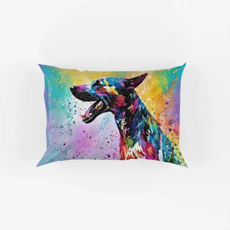 Profile View Dog Portrait Pillow Cases