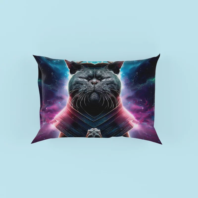 Purple Background Cat It Cat Pillow Cases