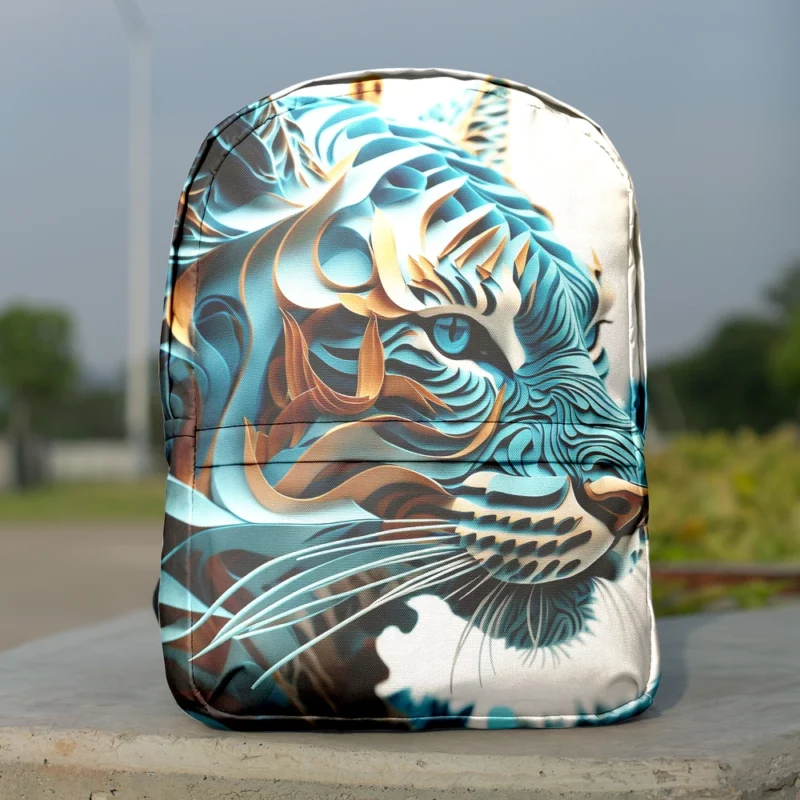 Quilled Tiger Sculpture Backpack