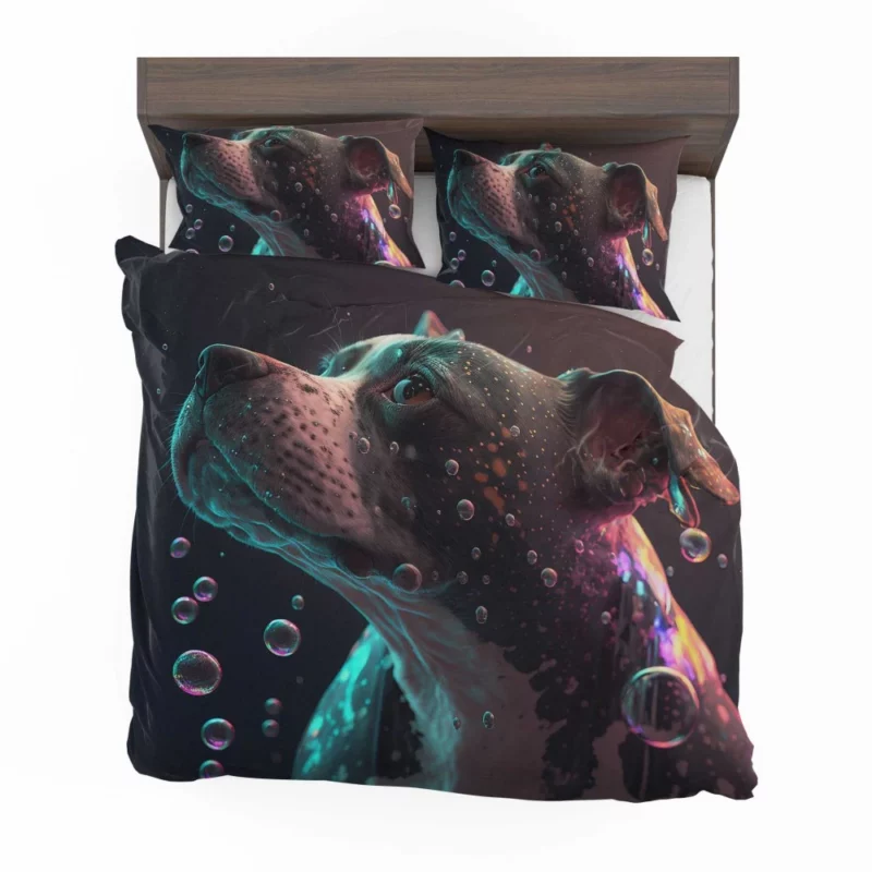 Rainbow Bubbles Dog Bedding Set 2