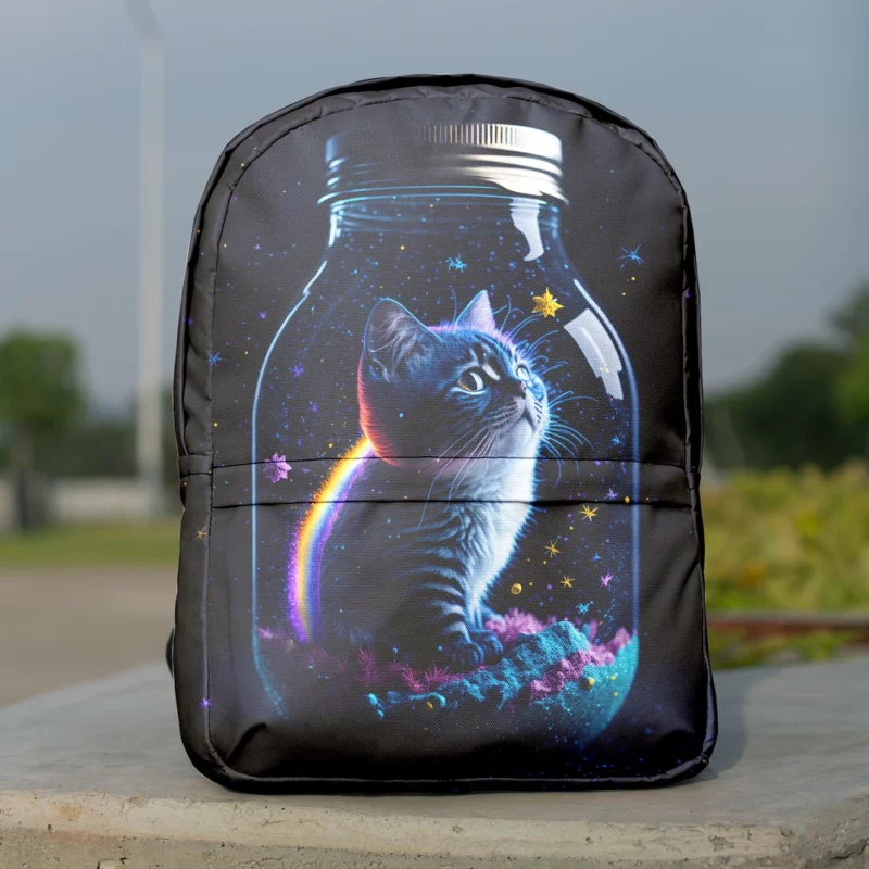 Rainbow Jar Cat Backpack