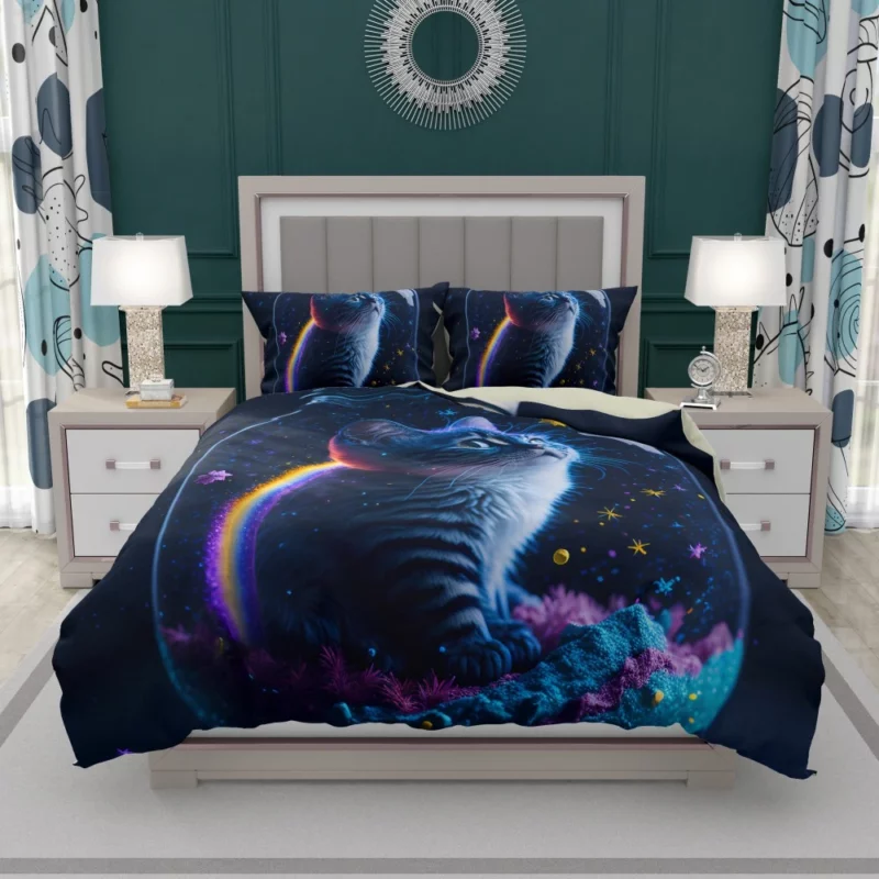 Rainbow Jar Cat Bedding Set 1