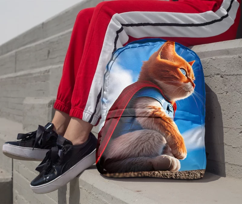 Red-Capped Kitten Superhero Backpack 1