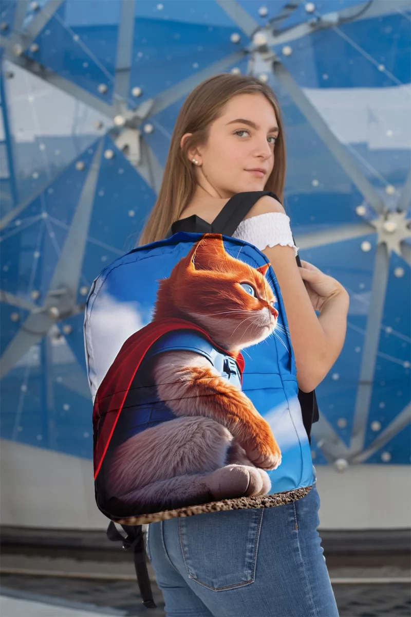 Red-Capped Kitten Superhero Backpack 2