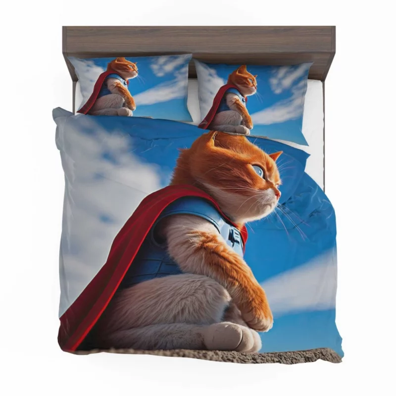 Red-Capped Kitten Superhero Bedding Set 2