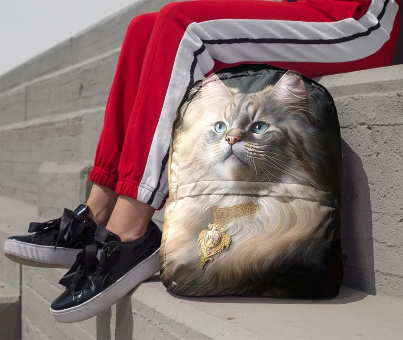 Regal and Splendid Cat Portrait Backpack 1