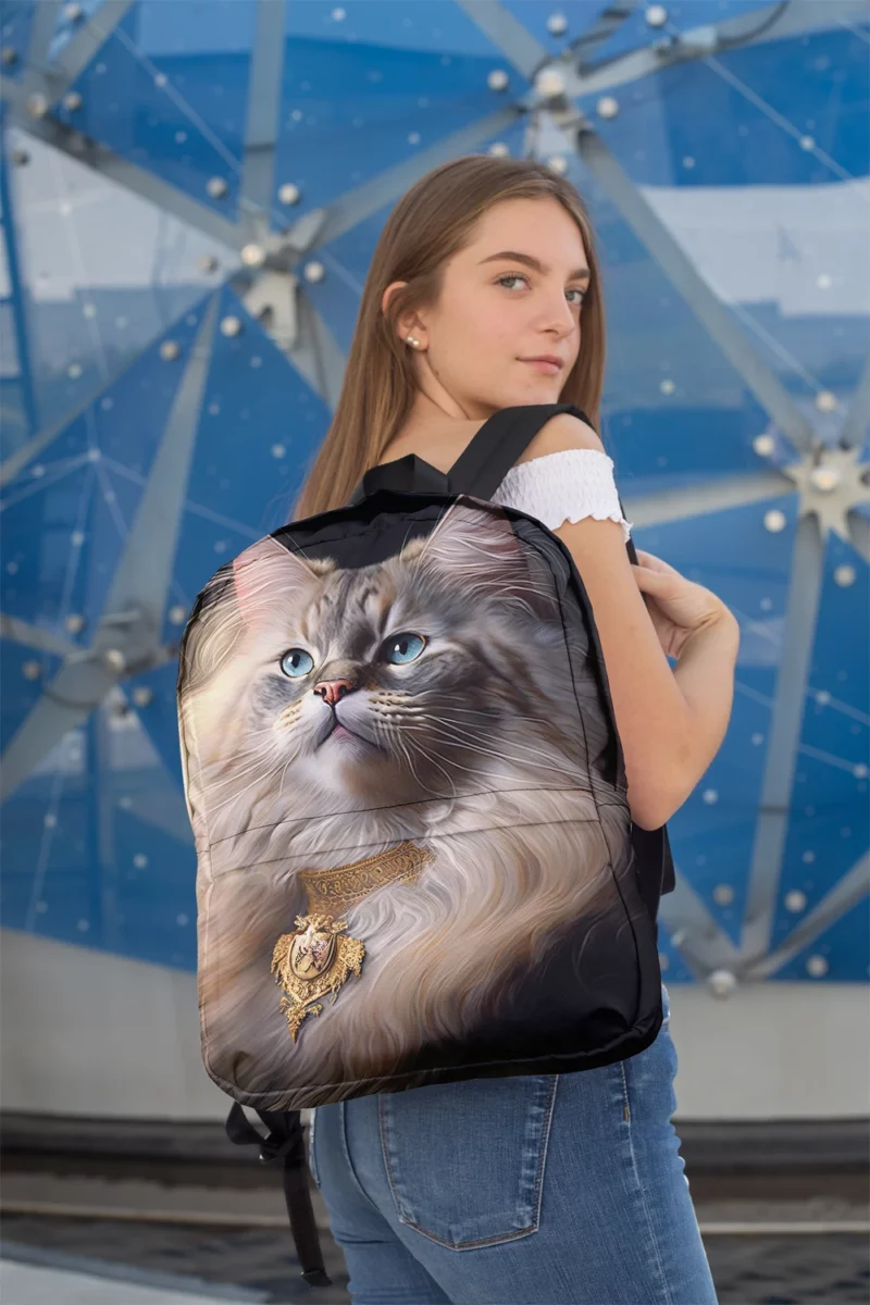 Regal and Splendid Cat Portrait Backpack 2