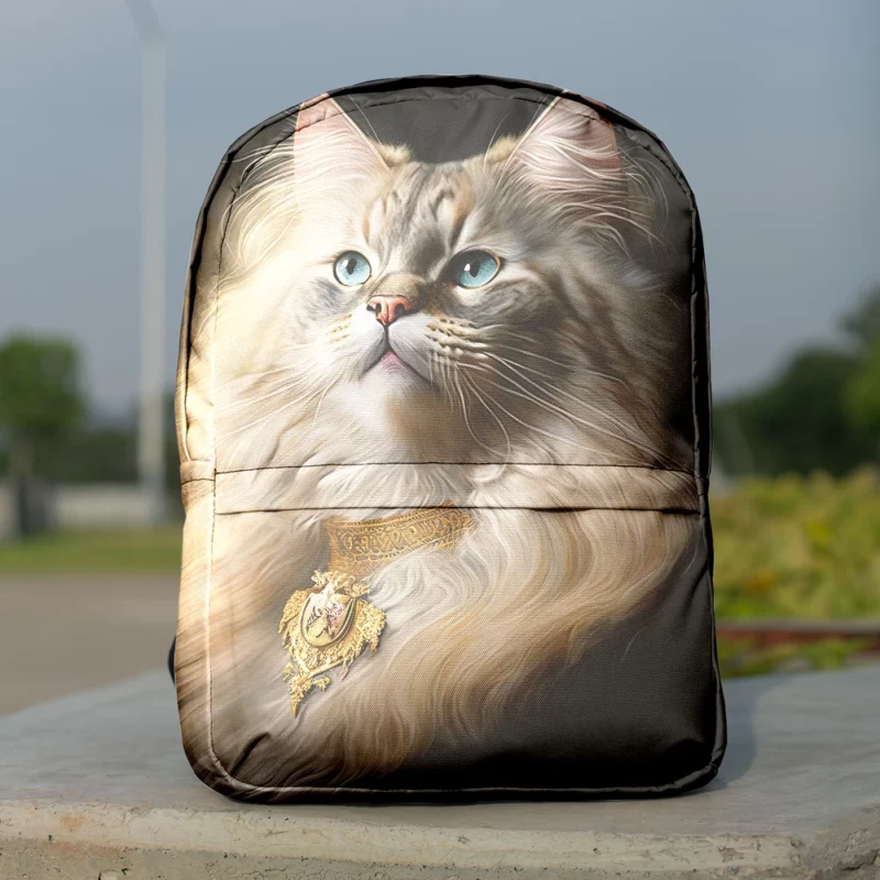 Regal and Splendid Cat Portrait Backpack