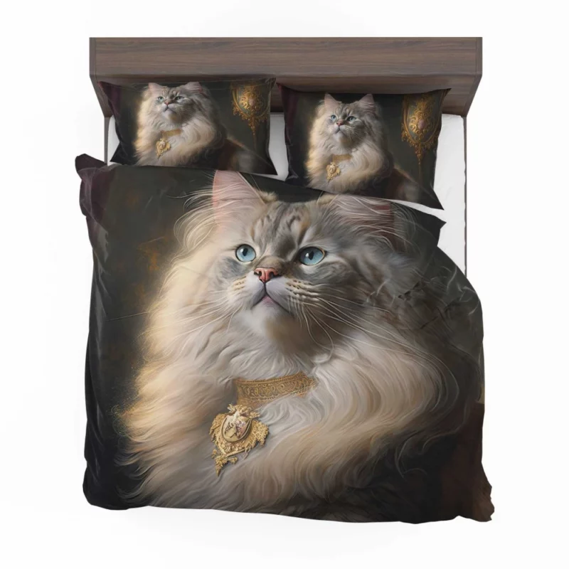 Regal and Splendid Cat Portrait Bedding Set 2