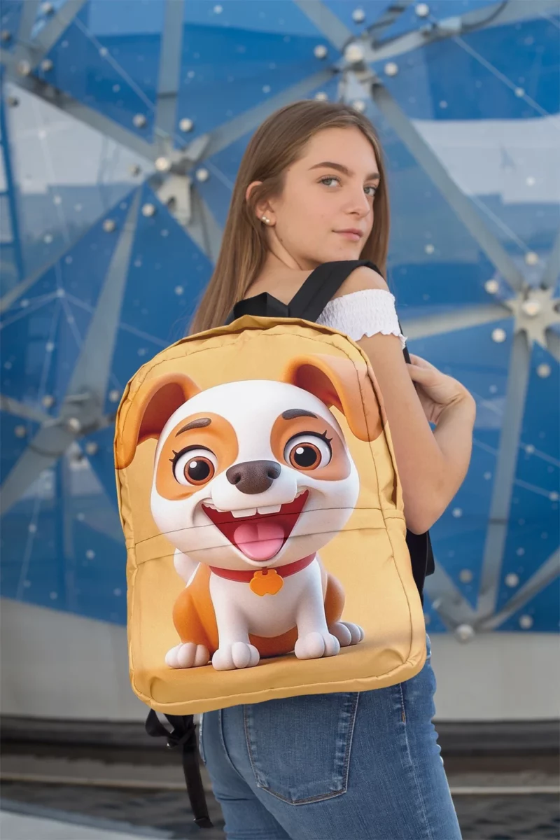 Smiling Cartoon Dog Print Backpack 2