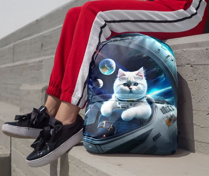 Space Ship Cat in a Space Suit Backpack 1