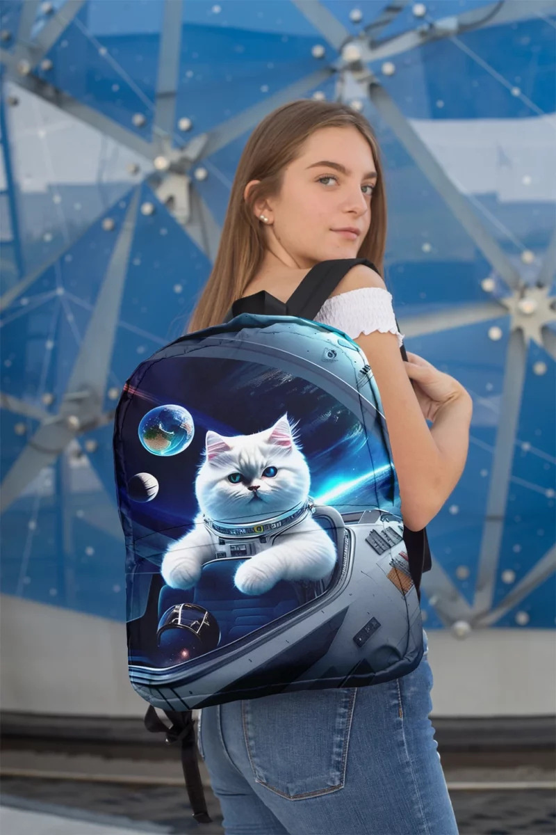 Space Ship Cat in a Space Suit Backpack 2