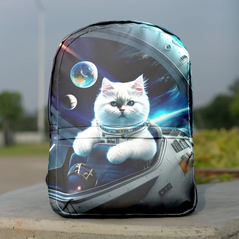 Space Ship Cat in a Space Suit Backpack